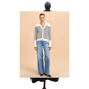 NWT La Ligne Lean Lines Stripe Cardigan, size MEDIUM